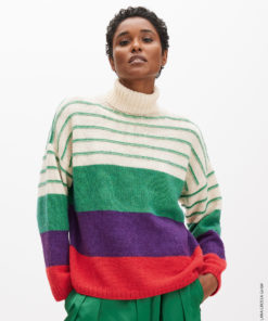 Strickset Streifenpullover aus Ecopuno von Lana Grossa