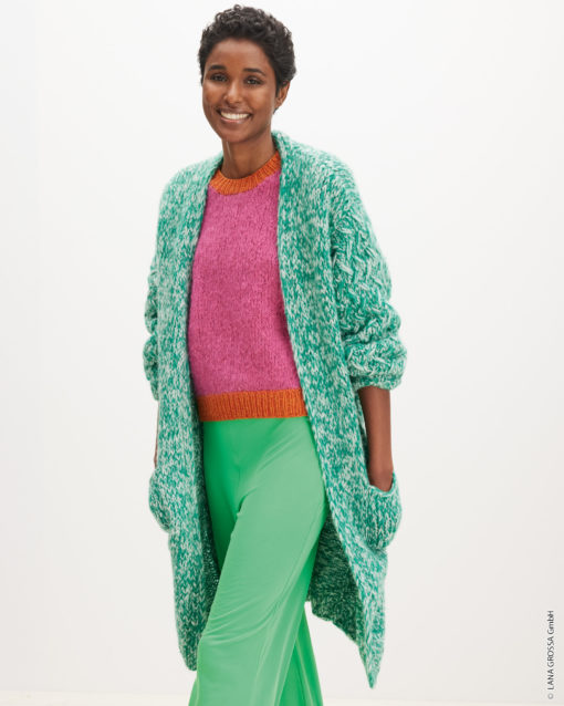 Strickset Kurzmantel Aus Alpaca Air Von Lana Grossa
