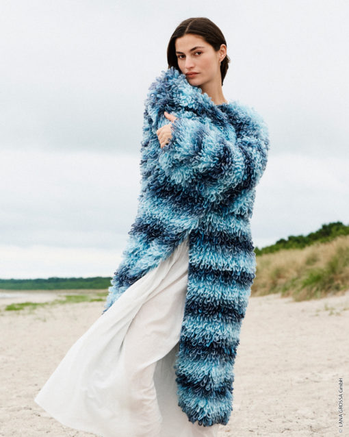 Strickset Mantel Aus Picasso Von Lana Grossa