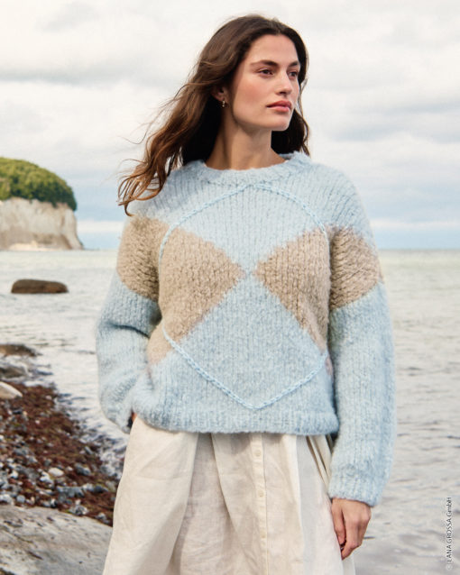 Strickset Pullover Aus Royal Alpaca Und Brigitte No. 2 Von Lana Grossa