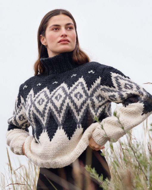 Strickset Jacquardpullover Aus Lala Berlin Lovely Cotton Von Lana Grossa