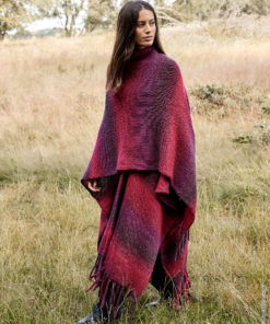 Home 88 Strickset Poncho Glatt-Rechts-Patent Aus Gomitolo Versione Von Lana Grossa