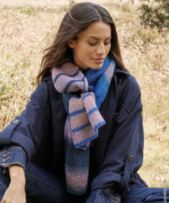 Strickset Schal Glatt-links-patent aus Gomitolo Gala von Lana Grossa