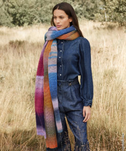 Strickset Schal Glatt-Links-Patent Aus Gomitolo Gala Von Lana Grossa 3 Hw2024 Gomitolo 14 Lana Grossa 9700172 M15 Mf2