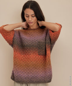 Strickset Shirt Mit Lochmuster aus Gomitolo Gala von Lana Grossa