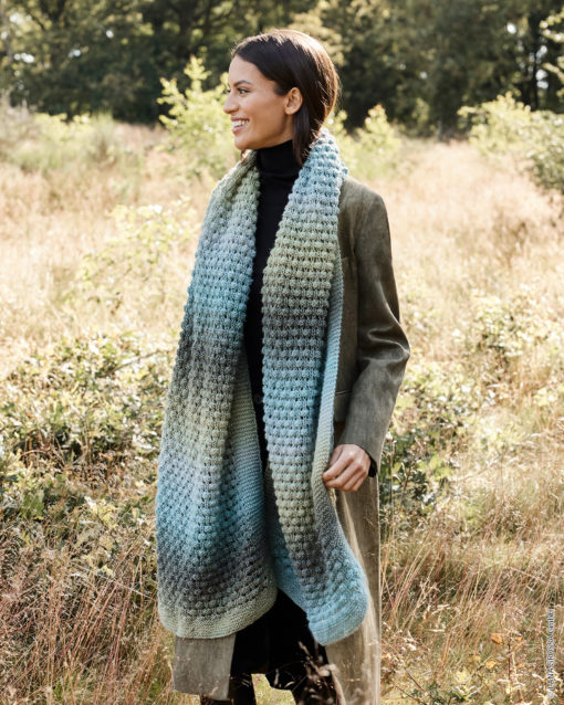 Strickset Tuch Mit Webmuster Aus Gomitolo Gala Von Lana Grossa