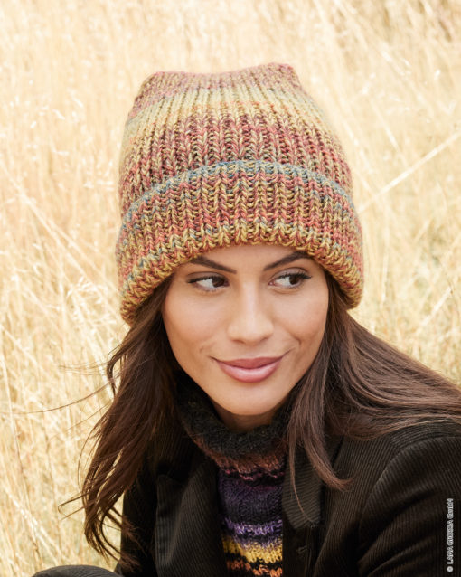 Strickset Rippenmütze Aus Gomitolo Arte Von Lana Grossa