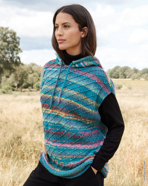 Strickset Hoodie-Pullunder Aus Gomitolo Magico Von Lana Grossa