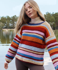Strickset Striking Stripes Pullover aus Cool Merino von Lana Grossa