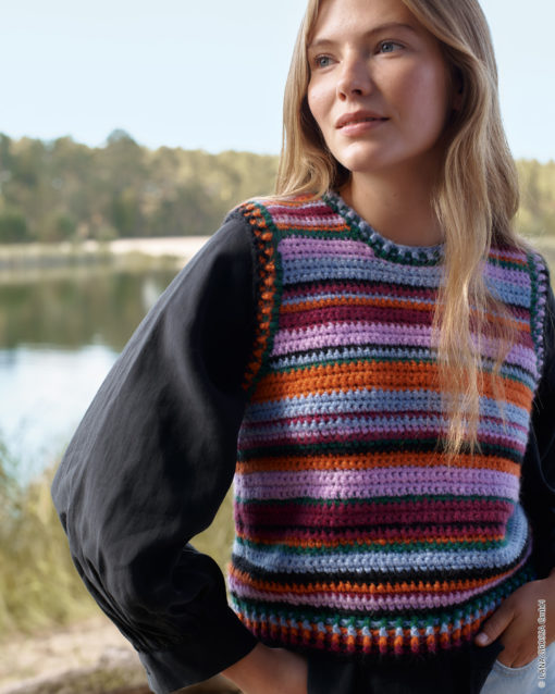 Strickset Pullunder Mit Dekorativen Blenden Aus Brigitte No. 2 Von Lana Grossa