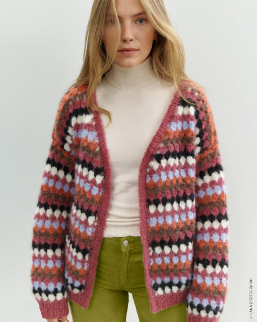 Strickset Oversize Jacke Aus Mohair Moda Von Lana Grossa