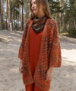 Strickset Cardigan Mit Tiefen V-ausschnitt aus Picasso von Lana Grossa