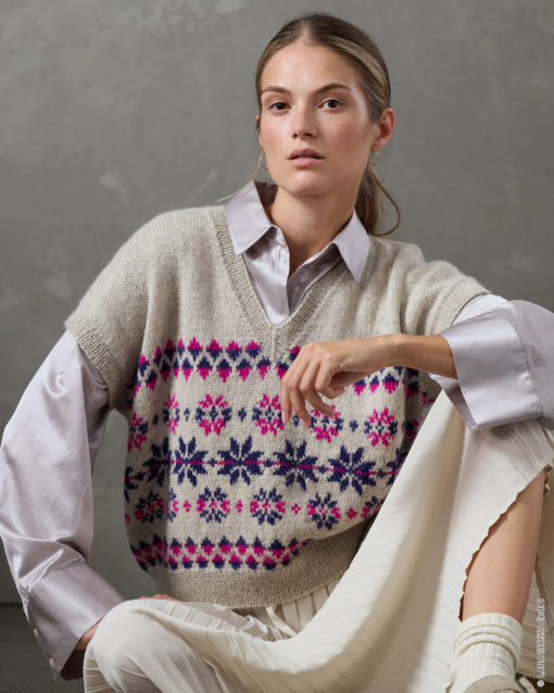 Strickset Pullunder Aus Natural Lama Fine Von Lana Grossa