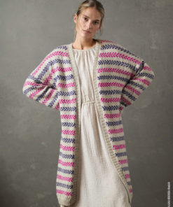 Strickset Mantel aus Natural Lama Fine von Lana Grossa