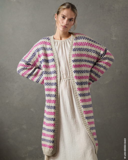 Strickset Mantel Aus Natural Lama Fine Von Lana Grossa