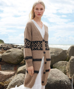 Strickset Long Cardigan aus Natural Lama Chunky von Lana Grossa