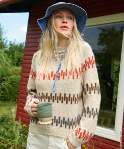 Strickset Raglan Pullover aus Natural Lama Fine von Lana Grossa