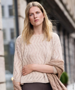 Strickset Pullover aus Natural Lama Fine von Lana Grossa