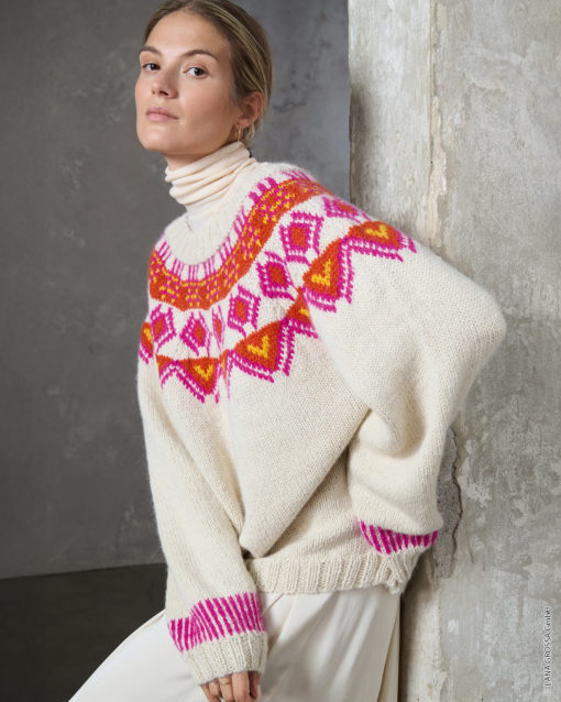Strickset Pullover Aus Natural Lama Chunky Von Lana Grossa
