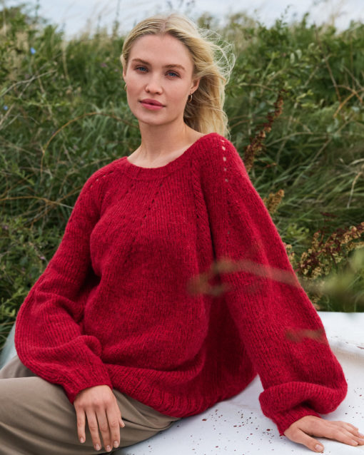 Strickset Top Down Pullover Aus Airy Von Lana Grossa