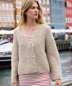 Strickset Jacke Im Rattanmuster aus Natural Alpaca Pelo von Lana Grossa