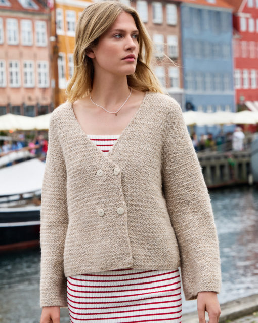 Strickset Jacke Im Rattanmuster Aus Natural Alpaca Pelo Von Lana Grossa
