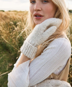 Strickset Fäustlinge aus Natural Alpaca Pelo von Lana Grossa