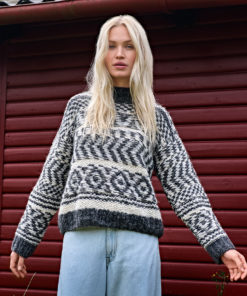 Strickset Norwegerpullover aus Airy von Lana Grossa