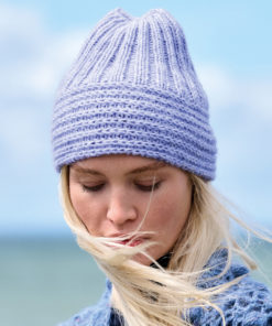 Strickset Mütze Im Halbpatent aus Natural Alpaca Pelo von Lana Grossa