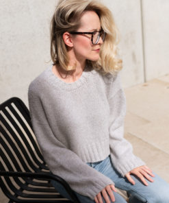 Strickset Sneakersweater aus Ecopuno und Setasuri von Lana Grossa