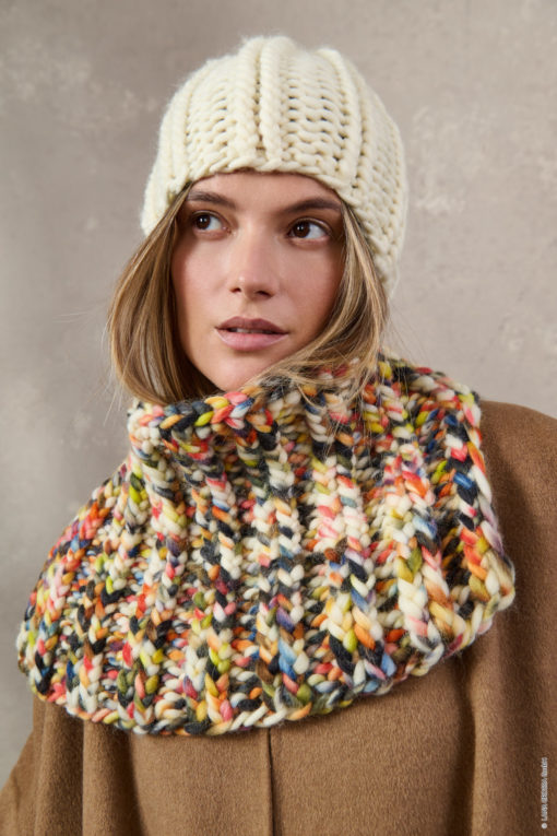 Strickset Loop Mit Rippenmuster Aus Confetti Von Lana Grossa