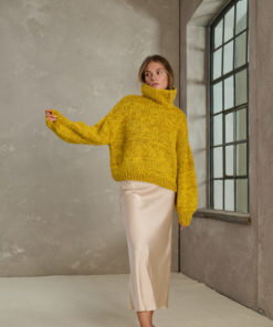 Strickset Pullover Mit Kelchkragen aus Cool Merino, Superkid Seta und Alta Moda Alpaca von Lana Grossa