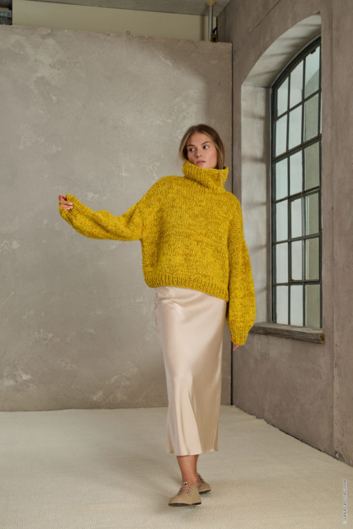 Strickset Pullover Mit Kelchkragen Aus Cool Merino, Superkid Seta Und Alta Moda Alpaca Von Lana Grossa