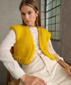 Strickset Weste  aus Confetti von Lana Grossa