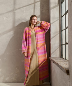 Strickset Mantel Mit Angestrickten ärmeln aus Gigante von Lana Grossa