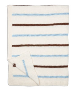 Strickset Decke Mit Lochmusterstreifen Aus Brigitte No. 2 Von Lana Grossa 4 Hw2024 Home 77 Lana Grossa 9410077 M26 Mf2