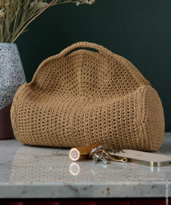 Strickset Henkeltasche In Halben Stäbchen aus The Core von Lana Grossa