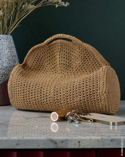 Strickset Henkeltasche In Halben Stäbchen Aus The Core Von Lana Grossa