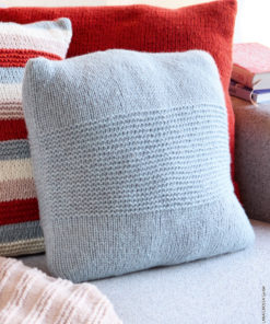 Strickset Kissenhülle Glatt Rechts Mit Kraus Rechts aus Alta Moda Cashmere 16 von Lana Grossa