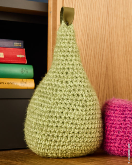 Strickset Türstopper In Birnenform In Festen Maschen Aus Organico Gots Und Per Fortuna Gots Von Lana Grossa