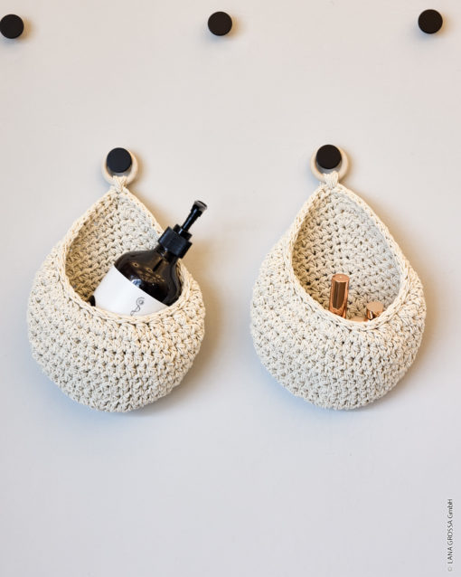 Strickset Zwei Hängekörbe In Halben Stäbchen Aus The Core Von Lana Grossa