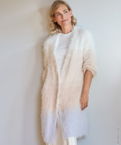 Strickset Longjacke Glatt Rechts In Streifen aus Basta von Lana Grossa