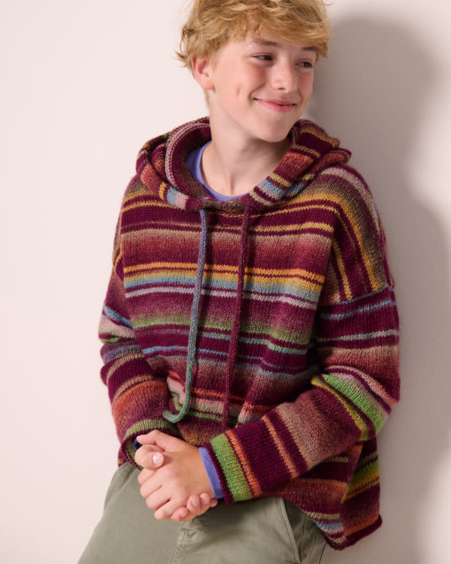 Strickset Pullover Mit Kordel Aus Gomitolo Magico Von Lana Grossa