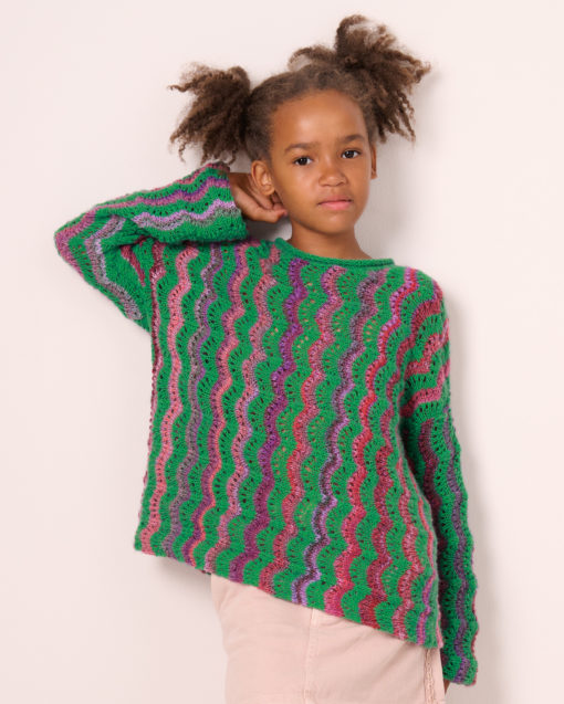 Strickset Pullover Quergestrickt Aus Colorissimo Und Ecopuno Von Lana Grossa