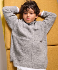 Strickset Pullover Mit Vertikaler Nahtlinie aus Ecopuno von Lana Grossa