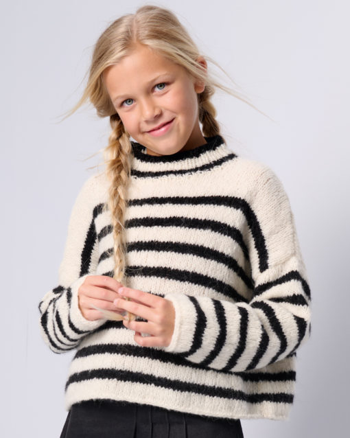 Strickset Streifenpullover Aus Airy Von Lana Grossa