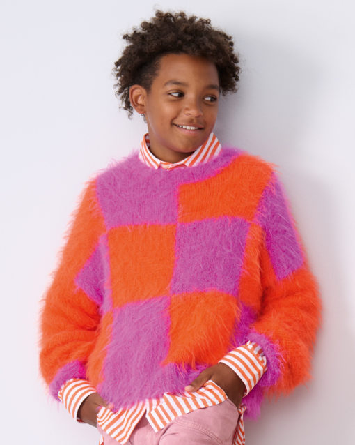 Strickset Karo-Pullover Aus Basta Von Lana Grossa