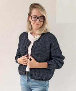 Strickset Quicky Jacket aus Vintage Superchunky von Lana Grossa