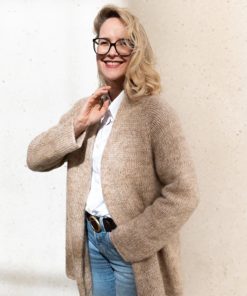 Strickset Cozy Cadigan aus Natural Alpaca Pelo und Silkhair von Lana Grossa