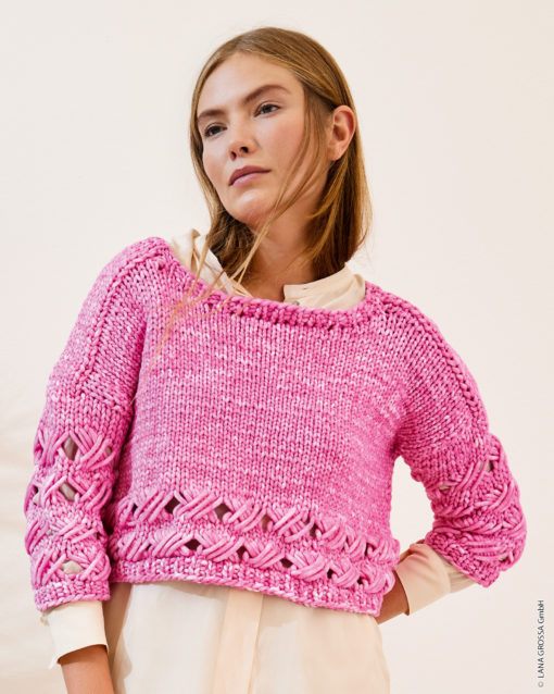 Strickset Pullover Mit Diagonalmuster Aus Gelato Vintage Von Lana Grossa